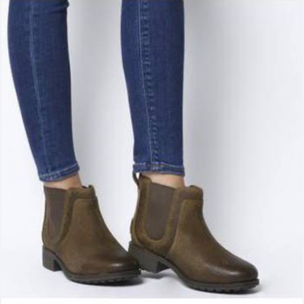 NWOB UGG BONHAM II WATER RESISTANT DOVE BIKERS BOOT US 6 Distressed New